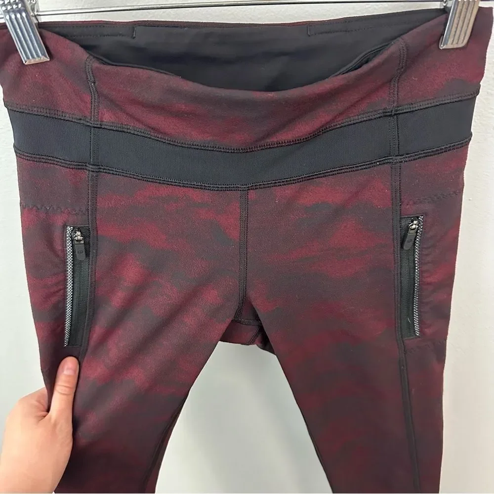 Lululemon Inspire Tight II Size 4 Power Luxtreme Hazy Days Black Deep Rouge - Picture 5 of 16